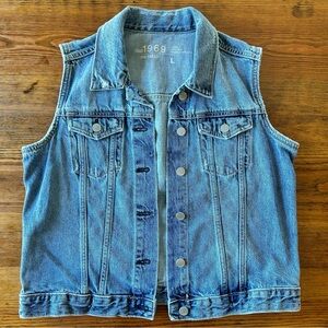 GAP 1969 Denim Vest Size Large
